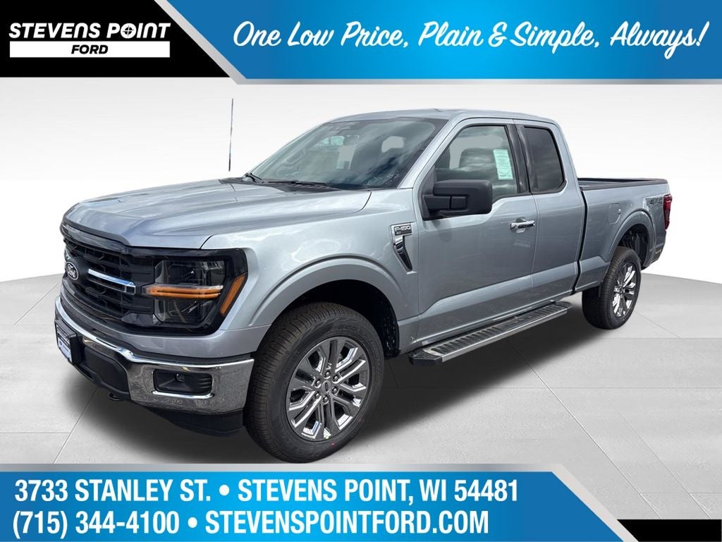 2026 Ford F-150 XLT in Silver Metallic — front three-quarter view
