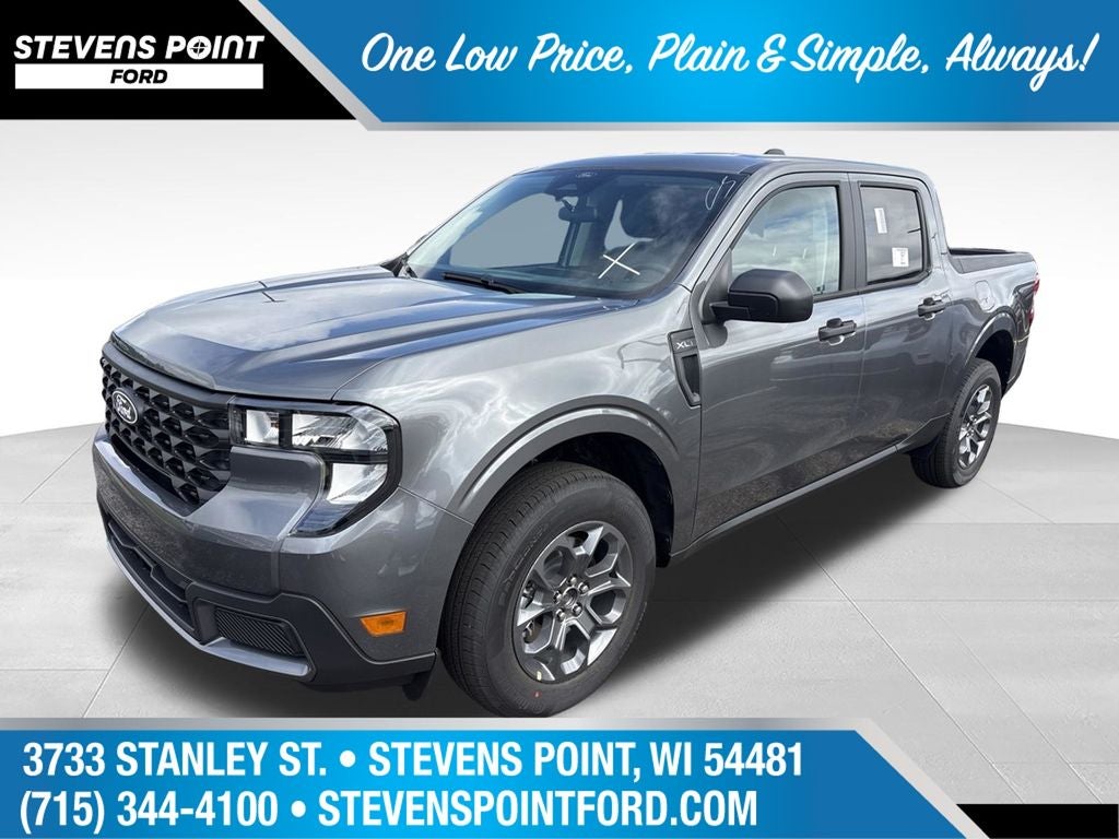 2026 Ford Maverick XLT in Gray Metallic — front three-quarter view